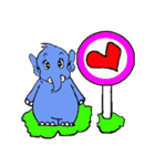 LOVE ELEPHANT AND MONKEY.（個別スタンプ：8）