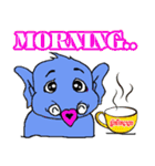 LOVE ELEPHANT AND MONKEY.（個別スタンプ：9）
