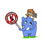 LOVE ELEPHANT AND MONKEY.（個別スタンプ：33）