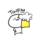 TGIF！お酒好き飲んべえスタンプ（個別スタンプ：1）