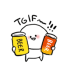 TGIF！お酒好き飲んべえスタンプ（個別スタンプ：4）