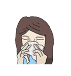 Troubled woman（個別スタンプ：21）