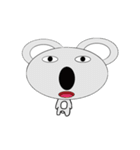 顔でかコアラ（個別スタンプ：39）