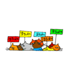 目つきの悪い猫達（個別スタンプ：16）