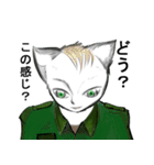 兵隊ネコ（個別スタンプ：16）