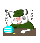 兵隊ネコ（個別スタンプ：36）