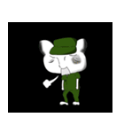 兵隊ネコ（個別スタンプ：37）