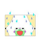 水球頑張るカエル no.3（個別スタンプ：34）