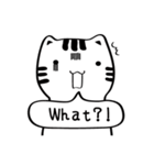 Little white cat (I)（個別スタンプ：21）