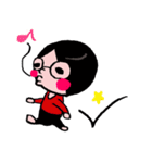眼鏡女子とのほほん男子スタンプ（個別スタンプ：36）