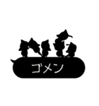 大変！インクこぼれちゃいました。（個別スタンプ：16）