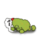 注意 不思議なモコモコ生物発見（個別スタンプ：33）