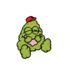 注意 不思議なモコモコ生物発見（個別スタンプ：38）