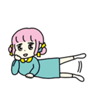 ちょっとゆる〜い女の子（個別スタンプ：6）