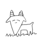 ヤギとキリンみたいななにか（個別スタンプ：3）