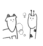 ヤギとキリンみたいななにか（個別スタンプ：35）