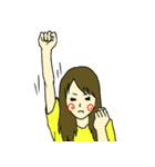 ぼんやり女子ときどき男子①（個別スタンプ：2）