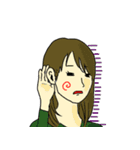 ぼんやり女子ときどき男子①（個別スタンプ：10）