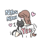 AsB - 118 Nyan Nyan ＆ Won Won（個別スタンプ：3）