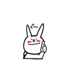 あかいほっぺのうさぎちゃん（個別スタンプ：5）