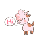 A Little Cute Pink Goat（個別スタンプ：1）