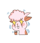 A Little Cute Pink Goat（個別スタンプ：14）