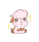 A Little Cute Pink Goat（個別スタンプ：21）