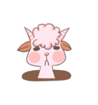 A Little Cute Pink Goat（個別スタンプ：24）