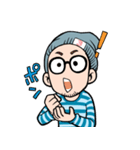 ヒゲメガネ男子（個別スタンプ：2）