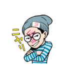 ヒゲメガネ男子（個別スタンプ：9）