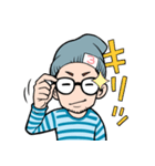 ヒゲメガネ男子（個別スタンプ：10）