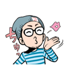 ヒゲメガネ男子（個別スタンプ：16）