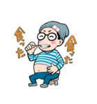 ヒゲメガネ男子（個別スタンプ：19）