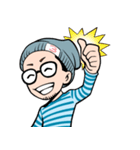 ヒゲメガネ男子（個別スタンプ：21）
