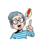 ヒゲメガネ男子（個別スタンプ：35）