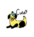 Cute Banana dog（個別スタンプ：7）