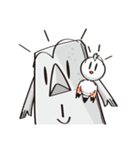 モアイくんとカモメちゃん（個別スタンプ：7）