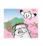 モアイくんとカモメちゃん（個別スタンプ：37）