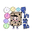 Polka dot paper bag girl（個別スタンプ：8）