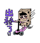 Polka dot paper bag girl（個別スタンプ：14）