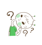 Magnet girl ＆ her friend Green ET（個別スタンプ：2）