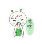 Magnet girl ＆ her friend Green ET（個別スタンプ：20）