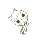 Magnet girl ＆ her friend Green ET（個別スタンプ：22）