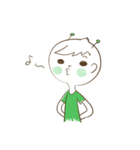 Magnet girl ＆ her friend Green ET（個別スタンプ：33）