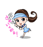 のんびりスタンプ ~Let's go tennis！~（個別スタンプ：2）