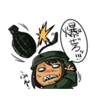 へっぽ娘アーミー（個別スタンプ：9）