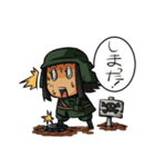 へっぽ娘アーミー（個別スタンプ：24）