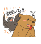 クマとカラス（個別スタンプ：5）