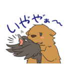 クマとカラス（個別スタンプ：11）
