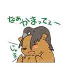 クマとカラス（個別スタンプ：15）